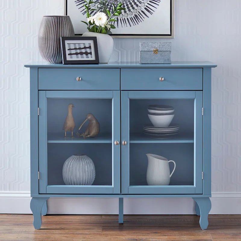 Credenza/buffet con ante in vetro Copper Grove Rawdon