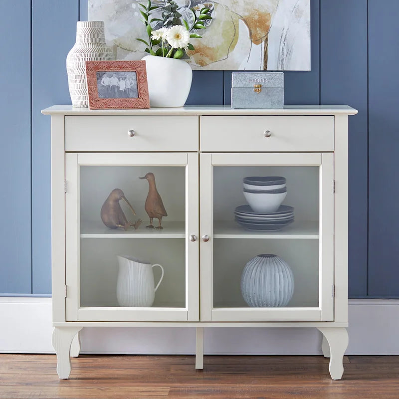 Credenza/buffet con ante in vetro Copper Grove Rawdon