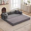 Acekool Schlafsofa mit umwandelbarem Bodensofa-Design, tiefer Sitzfläche und angenehmem Cordbezug