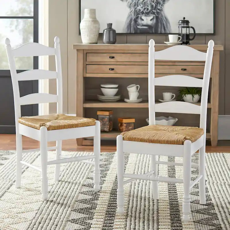 Sedia da pranzo Jessie con schienale a scala Simple Living (set da 2)