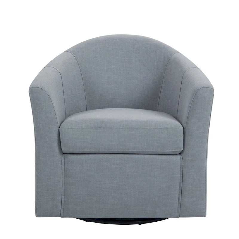Set van 2 moderne gestoffeerde draaibare kuipstoelen voor de woonkamer