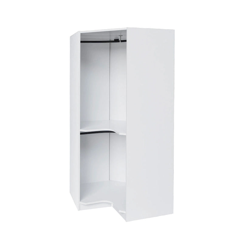 Polygon-Eckkleiderschrank mit 2 Türen