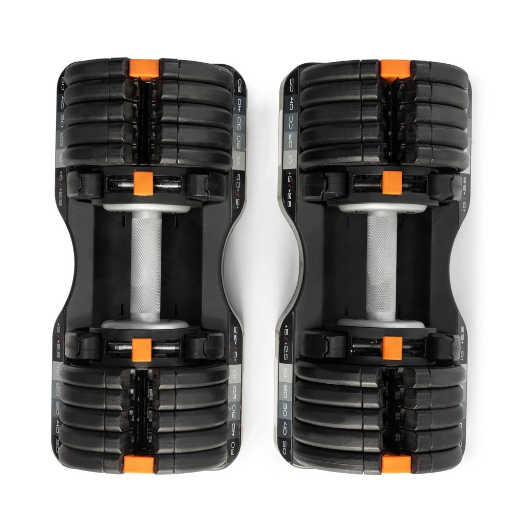 NordicTrack dumbbellset van 55 lb met instelbaar gewicht