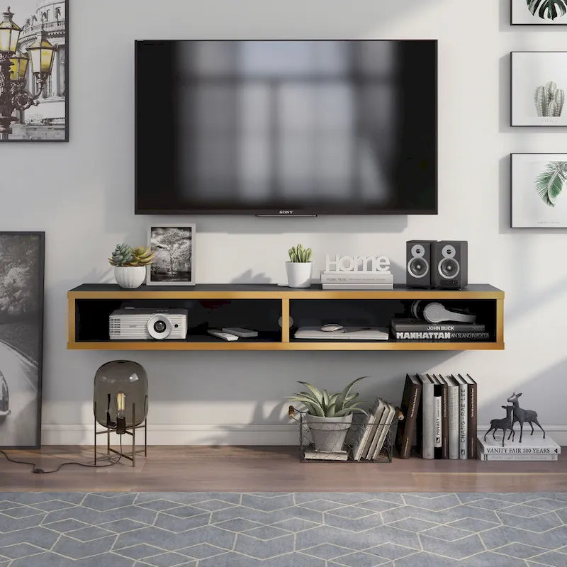 Mobile TV da parete moderno Rydstorp da 60 pollici con 2 ripiani di Carson Carrington