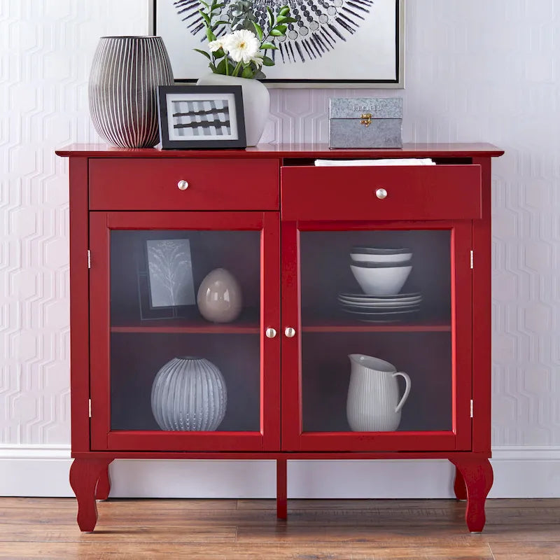 Credenza/buffet con ante in vetro Copper Grove Rawdon