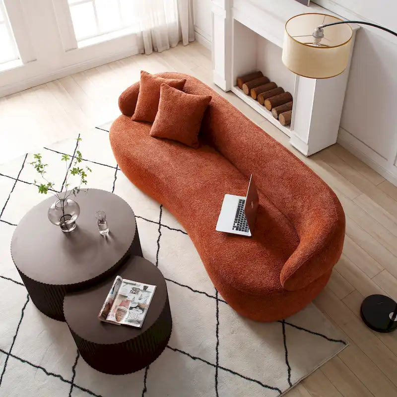 Set di tavolini rotondi da salotto impilabili, stile glam moderno (set da 2), non assemblato