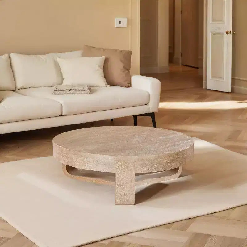 Royal Hampton Couchtisch mit runder Tischplatte (32 Zoll) und offenem Kufengestell