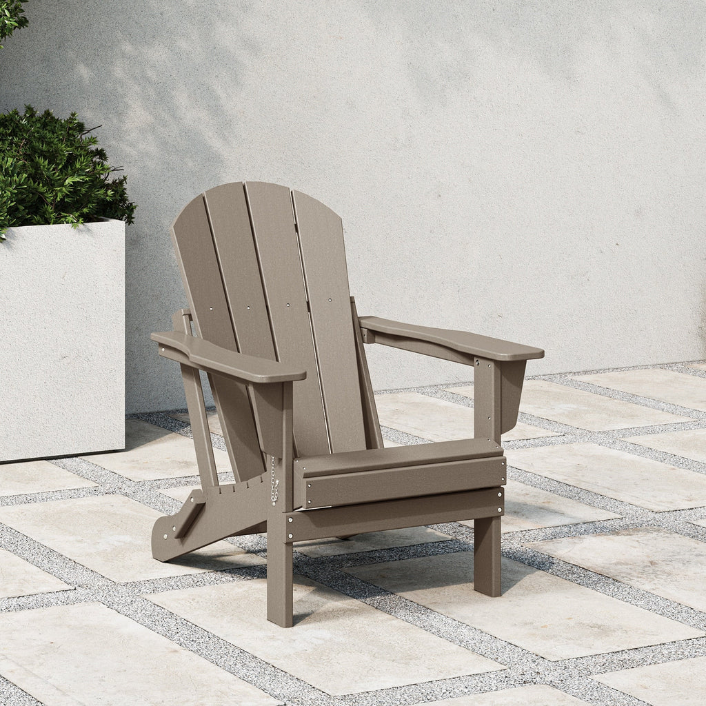 Polytrends Laguna Adirondack-Klappstuhl für die Terrasse, lichtecht und wetterbeständig