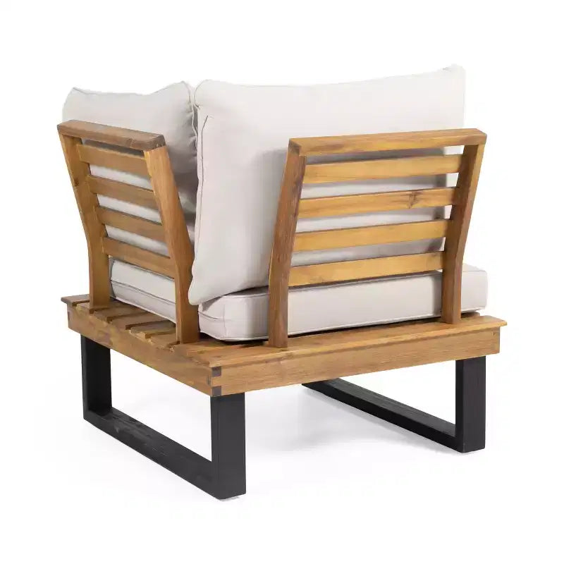 L-vormige modulaire loungeset voor buiten, tuinloungeset met salontafel en waterbestendige kussens - ModernLuxe