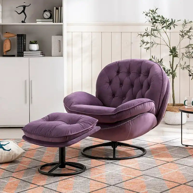 Polstersessel, TV-Sessel, Wohnzimmersessel mit Hocker