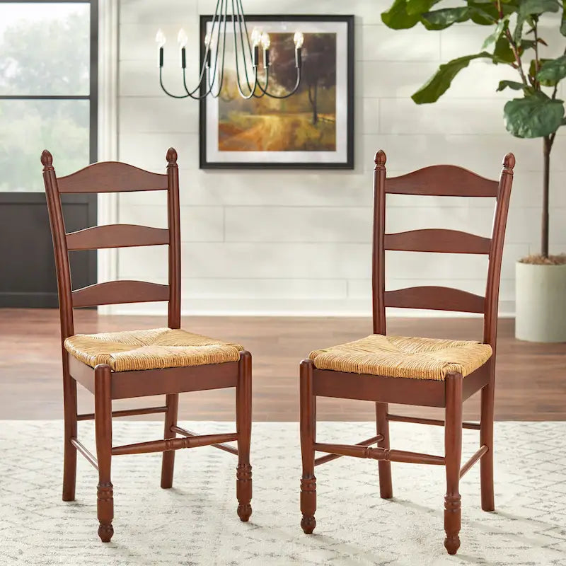 Sedia da pranzo Jessie con schienale a scala Simple Living (set da 2)