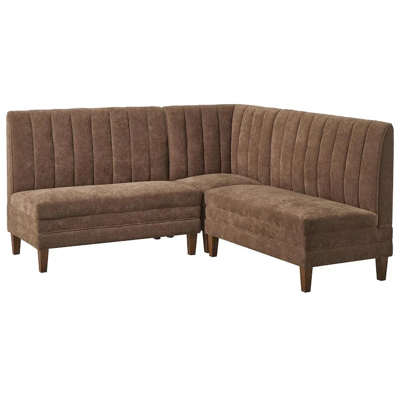 Set da banquette imbottita Lifestorey Kerrington a 3 pezzi con schienale trapuntato