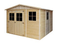 Houten tuinhuisje - beige (m335)