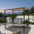 Gazebo da esterno per barbecue con telo, telaio in acciaio, 5 ft. x 8 ft.