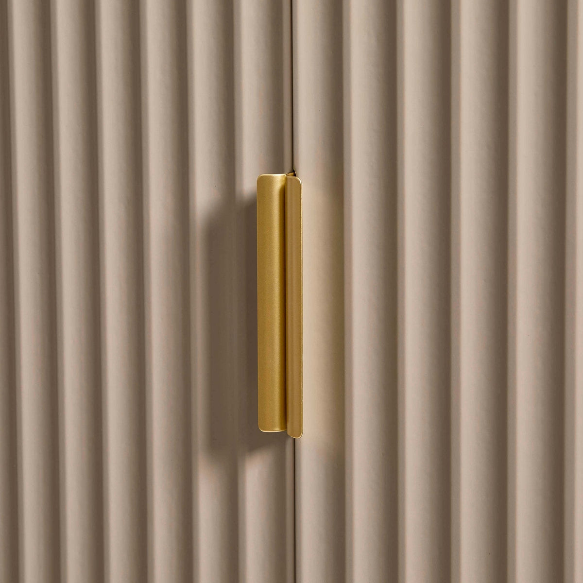 3 Door Wardrobe with Drawers - Taupe