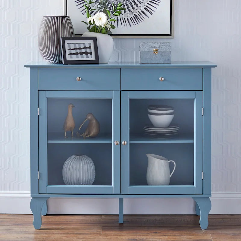 Credenza/buffet con ante in vetro Copper Grove Rawdon