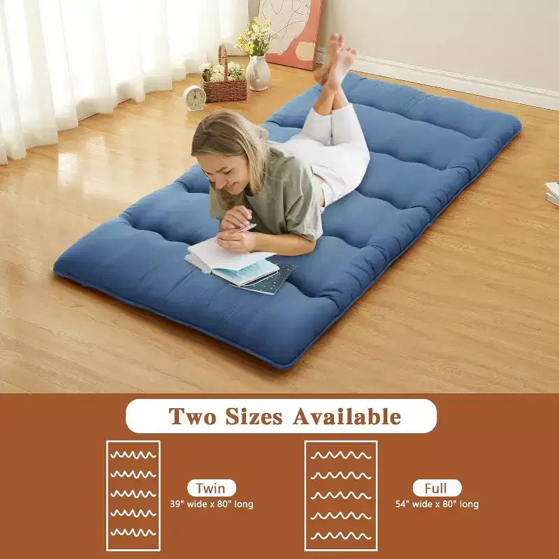 Matelas futon japonais, tapis de sol pliable pour dormir, tatami pour la maison et le camping
