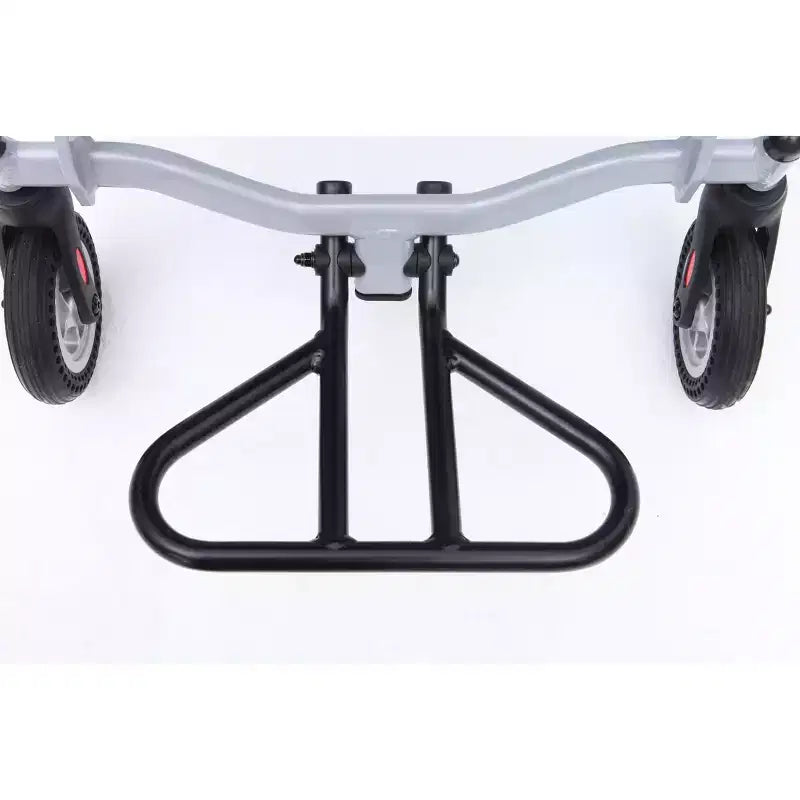 Fauteuil roulant de transport ultra léger pour personnes âgées, pliable et portable, avec frein à main verrouillable et accoudoirs rabattables amovibles