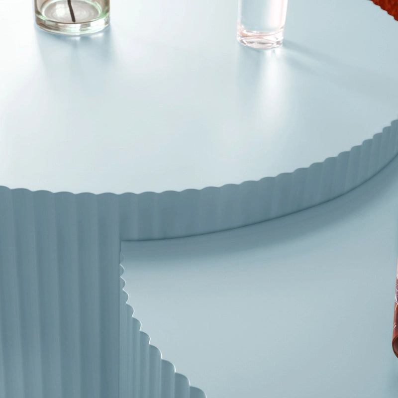 Set di tavolini rotondi da salotto impilabili, stile glam moderno (set da 2), non assemblato