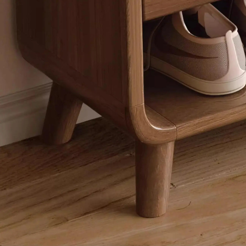 Mobile portascarpe medio in legno per corridoio, stile moderno