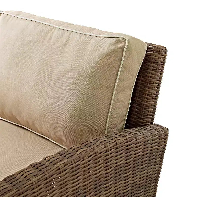 Set da esterno Bradenton in vimini, 4 pezzi - Crosley