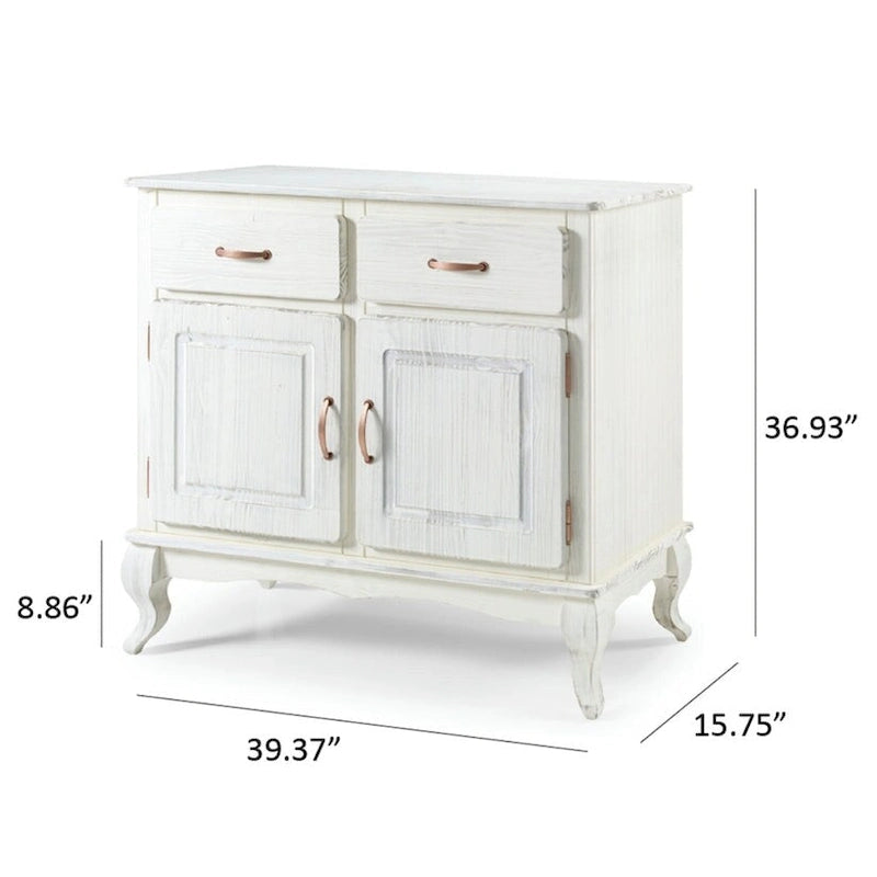 Grünes Sideboard aus Holz