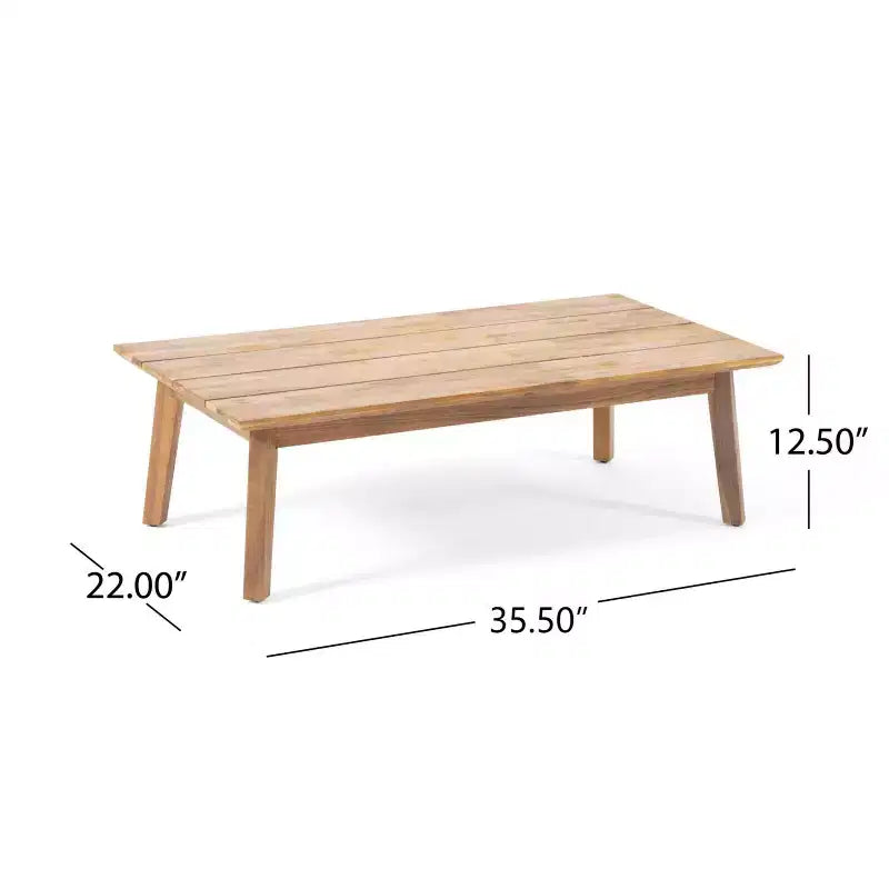Set da conversazione da patio Christopher Knight Home Safira, 5 pezzi, in legno rustico di acacia con cuscini spessi