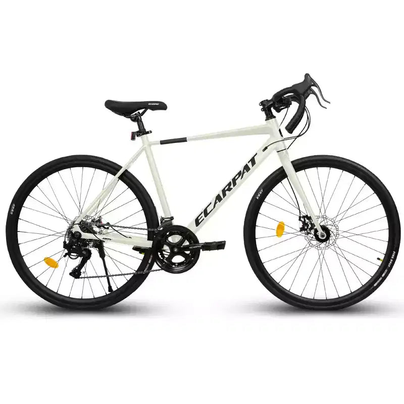 Bicicletta da corsa Whisen, telaio leggero in alluminio, freni a disco, 16 velocità, accelerazione rapida, adatta a uomini e donne
