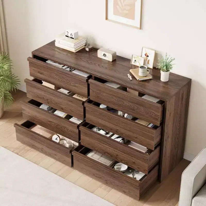 Cassettiera a 6/8 cassetti, ampia cassettiera moderna per camera da letto, soggiorno e cameretta