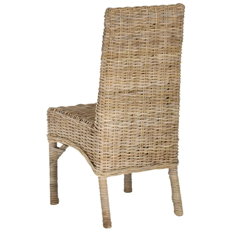 Sedia da pranzo in vimini naturale grezzo SAFAVIEH Karyl (set da 2) - 18.5 x 18.5 x 38.1 - 19Wx19Dx38H