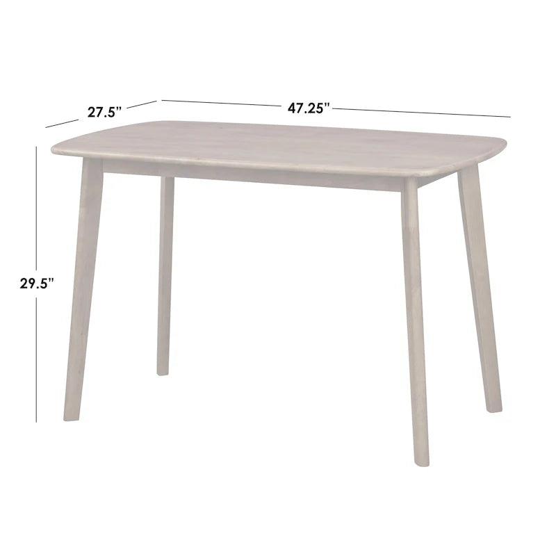 Set da pranzo Nettie Simple Living in legno massello, 4 pezzi