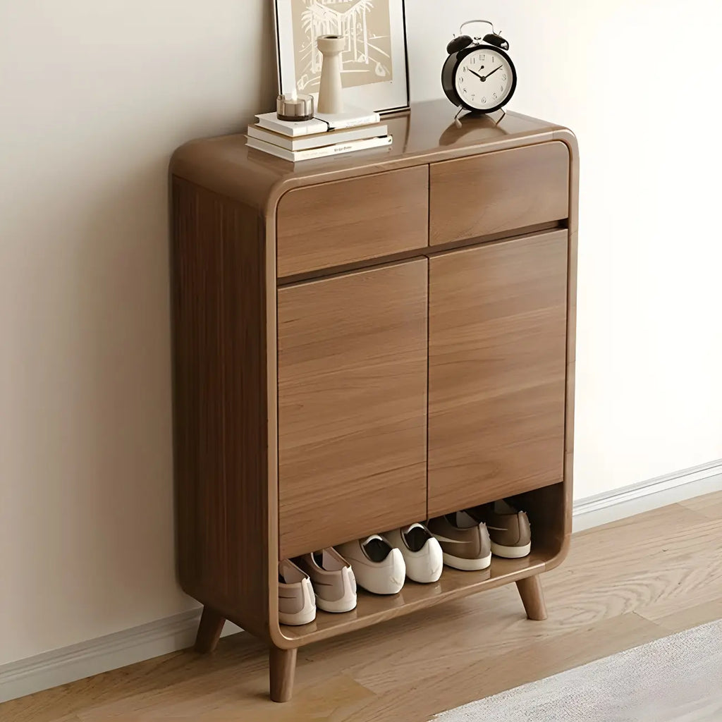 Mobile portascarpe medio in legno per corridoio, stile moderno