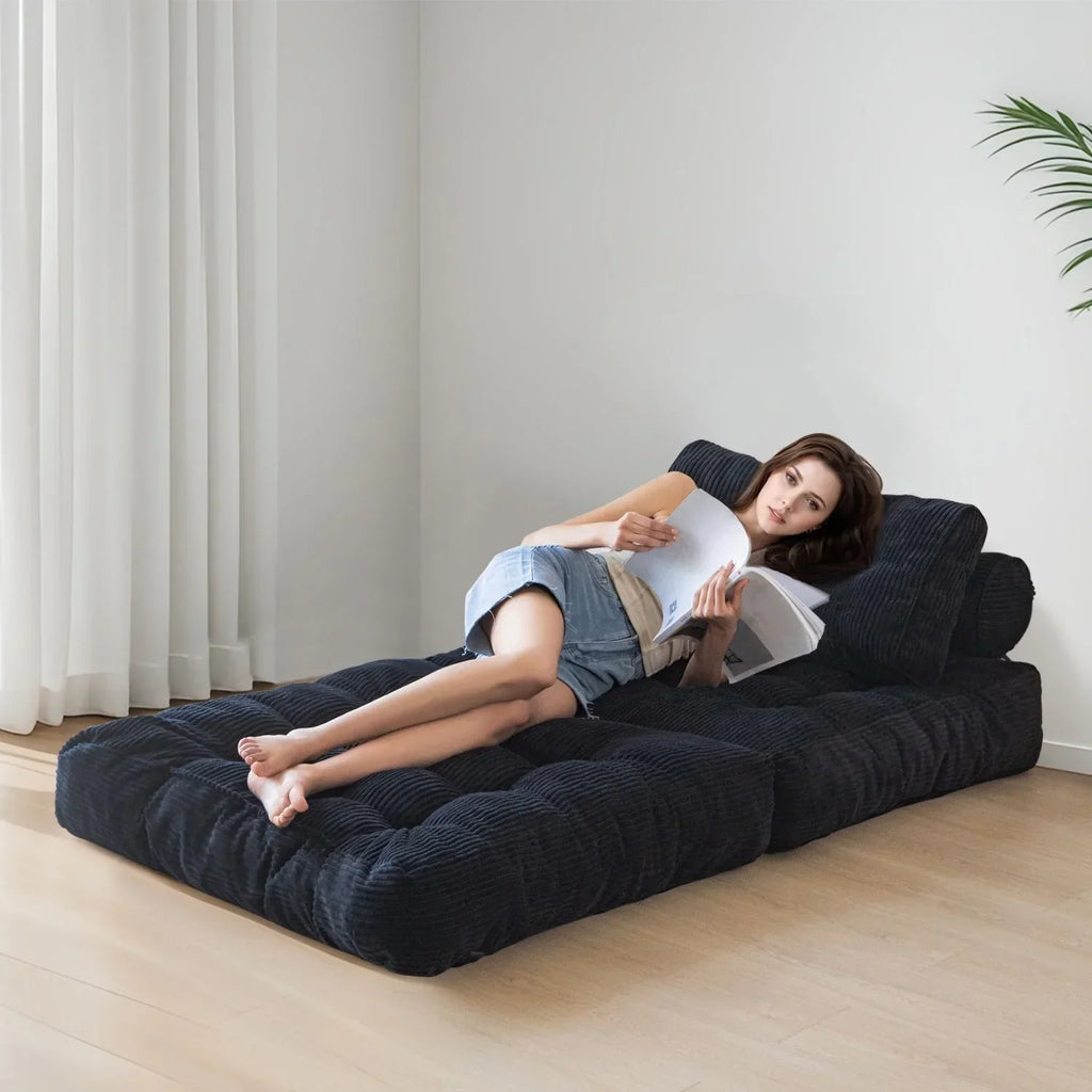 8 Cordsofa, Klappsofabett, Einzel