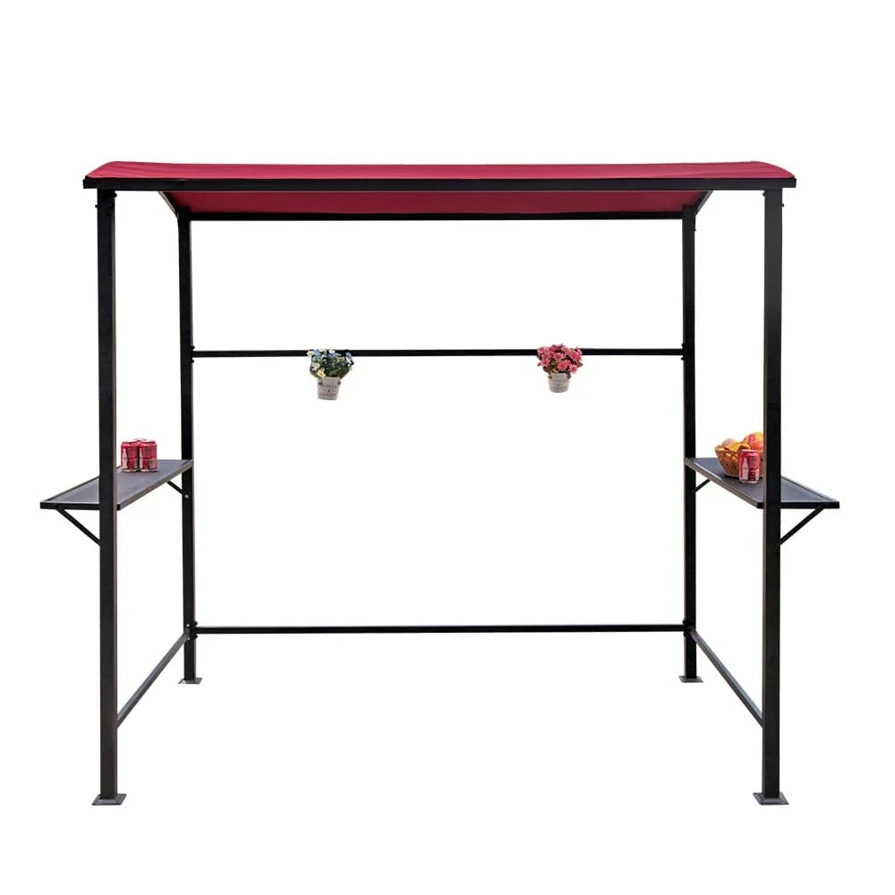 Gazebo da esterno per barbecue con telo, telaio in acciaio, 5 ft. x 8 ft.