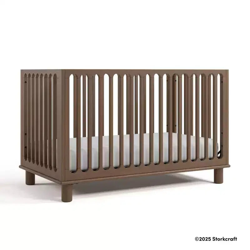 Lettino trasformabile 3 in 1 Storkcraft Sicily Deluxe con sponda di protezione per bambini