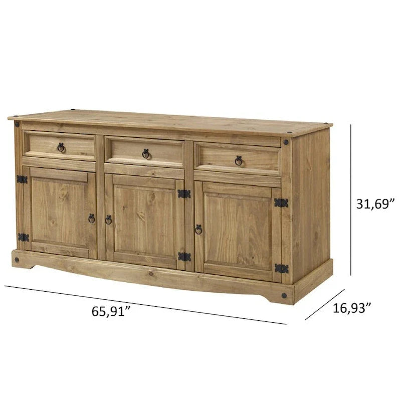 65 Holz-Buffetschrank im Landhausstil - Corona-Kollektion