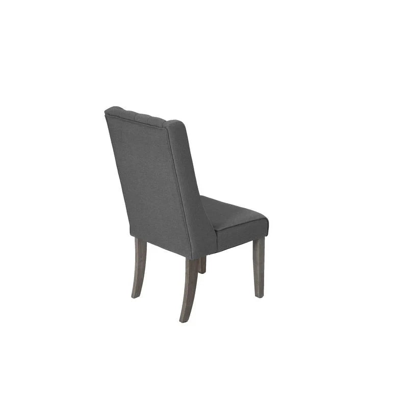 Best Quality Furniture 9-delige rustieke uitschuifbare grijze eethoek