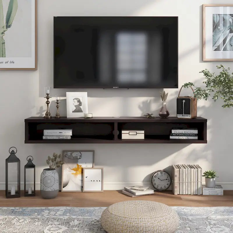 Mobile TV da parete moderno Rydstorp da 60 pollici con 2 ripiani di Carson Carrington