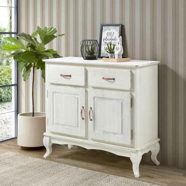 Grünes Sideboard aus Holz
