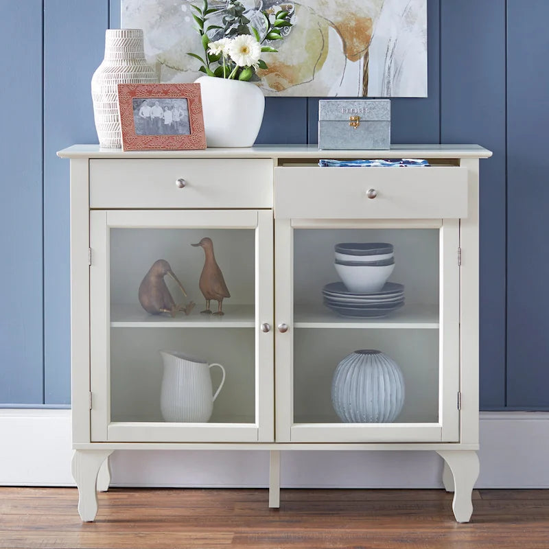 Credenza/buffet con ante in vetro Copper Grove Rawdon
