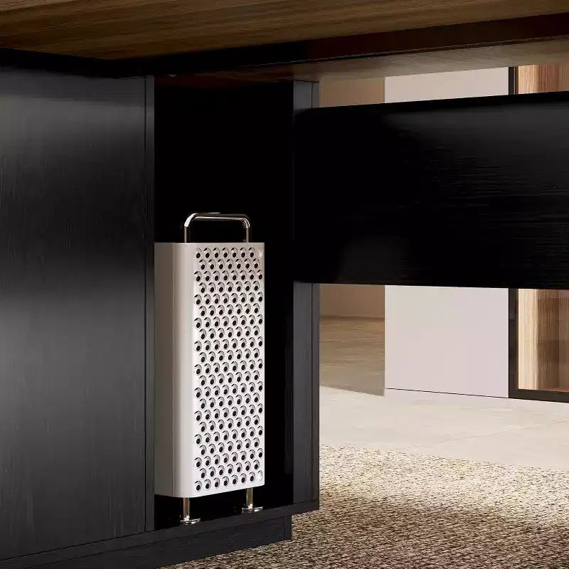 Lantine 85.8 L-vormig directiebureau, extra groot computerbureau voor kantoor met archieflades voor thuiskantoor
