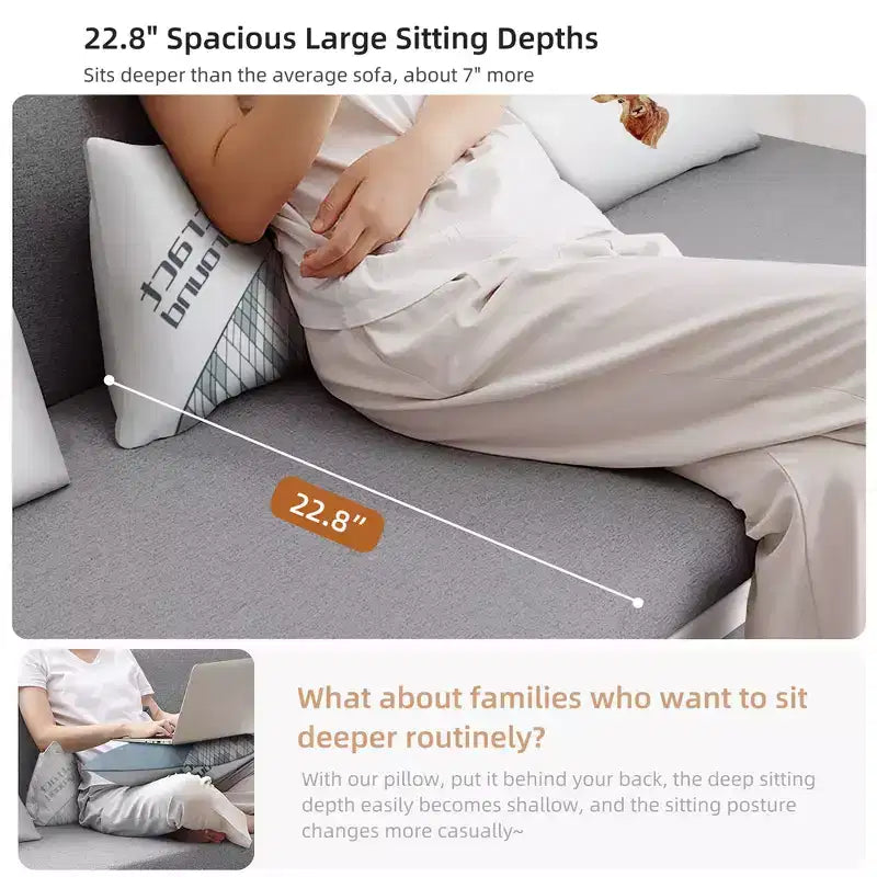 Divano letto moderno Luck Live da 62.2in., multifunzionale con contenitore