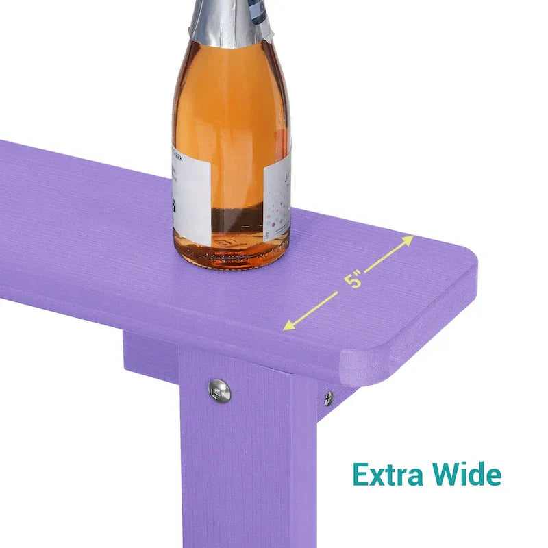 Set di 4 sedie Adirondack da esterno in legno resistente agli agenti atmosferici Bonosuki