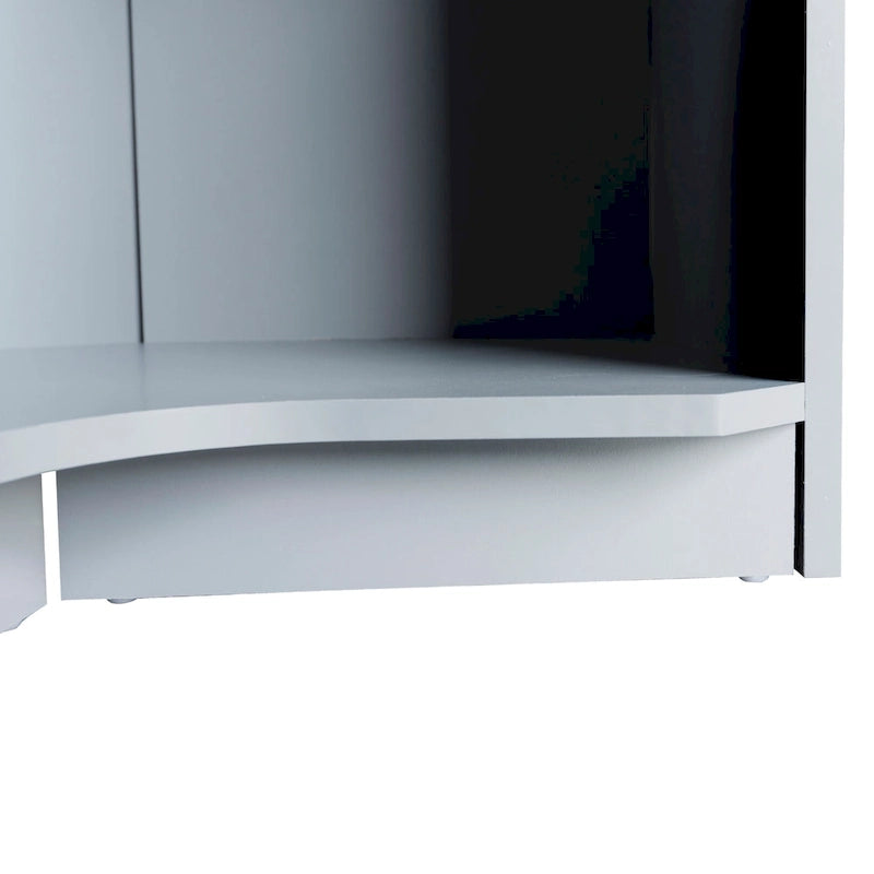 Polygon-Eckkleiderschrank mit 2 Türen