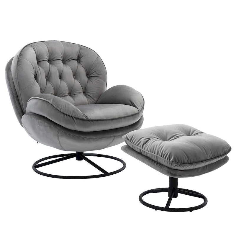 Polstersessel, TV-Sessel, Wohnzimmersessel mit Hocker
