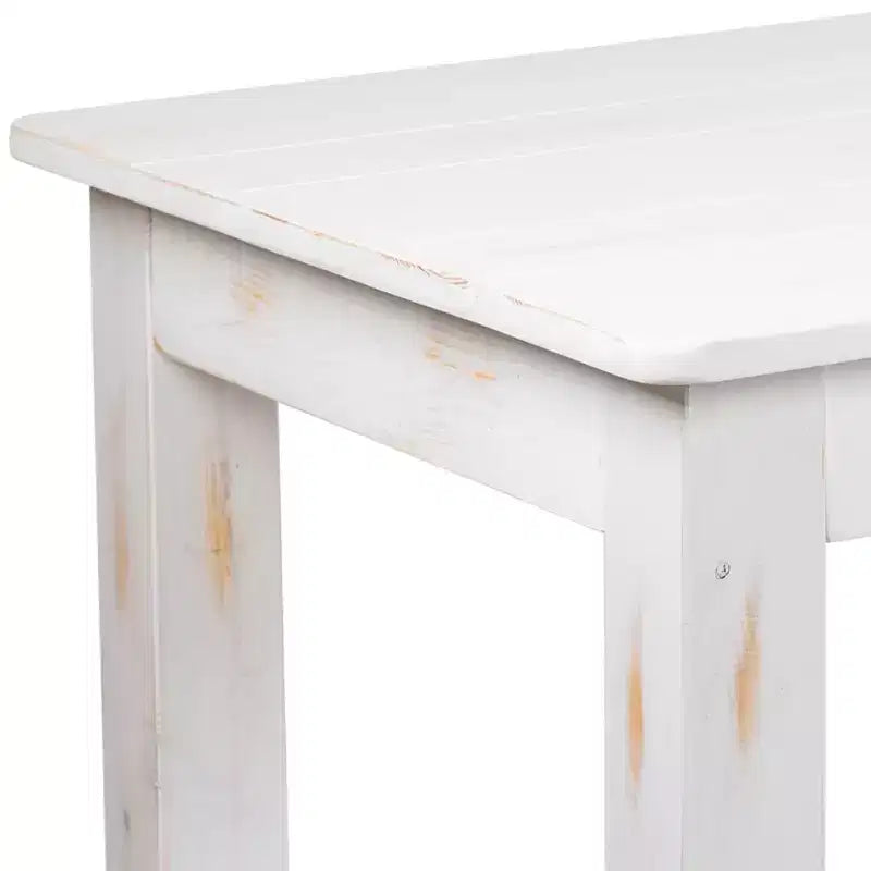 Tavolo da pranzo rettangolare in pino massello stile farmhouse Flash Furniture, 46 x 30