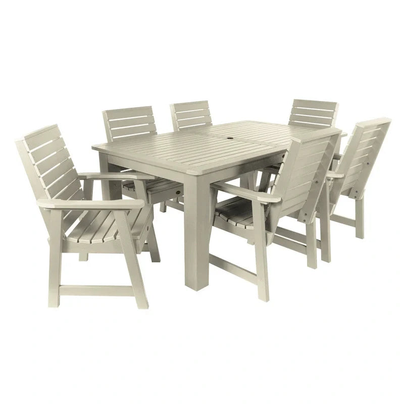 HIGHWOOD PROFESSIONAL 7-delige eethoek voor buiten 42x72