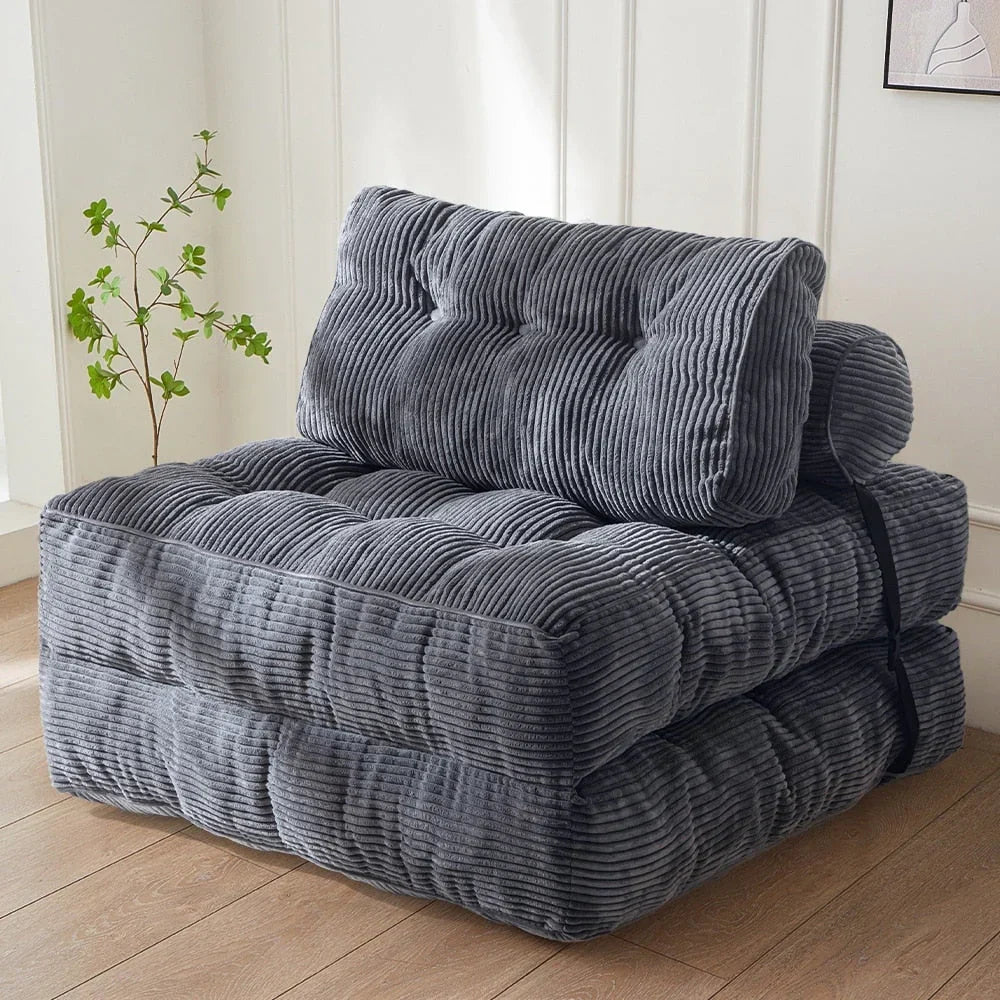 8 Cordsofa, Klappsofabett, Einzel