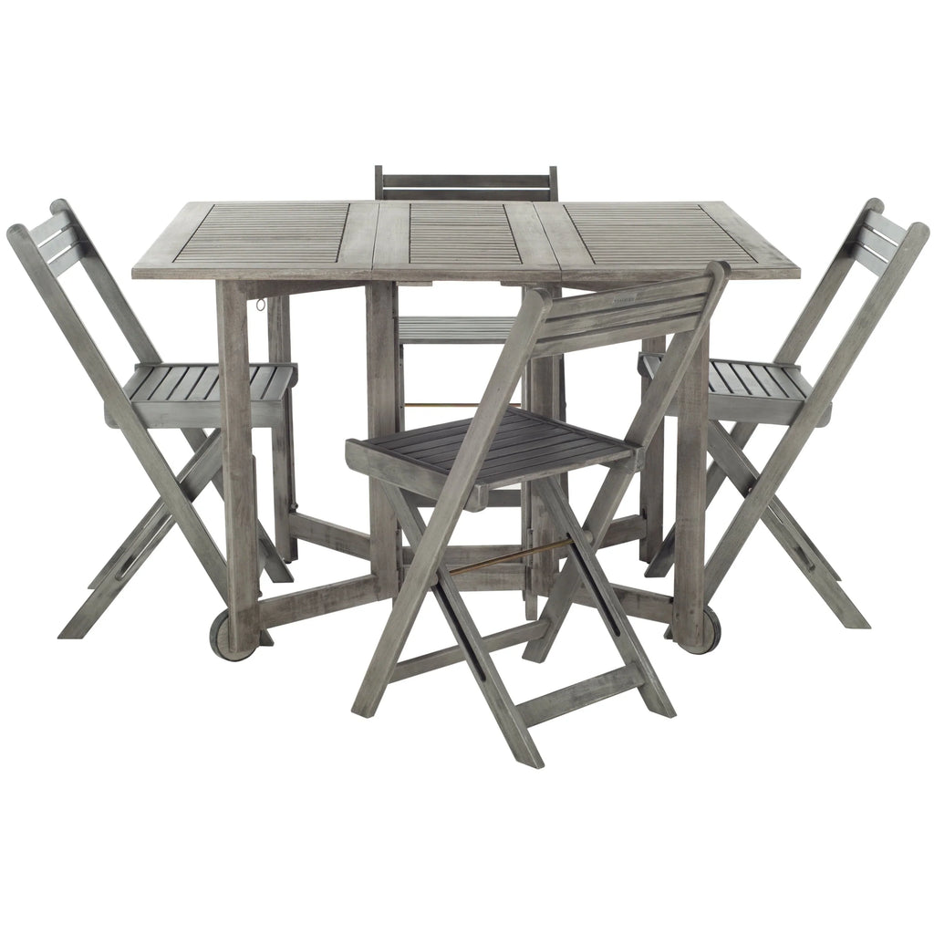 Ensemble de salle à manger d’extérieur SAFAVIEH Brandy, 5 pièces - 43Wx35Dx29H