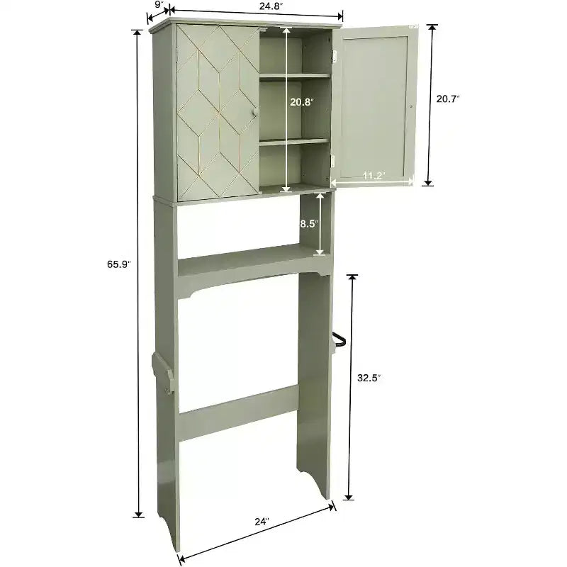 Mobile salvaspazio da bagno sopra il WC